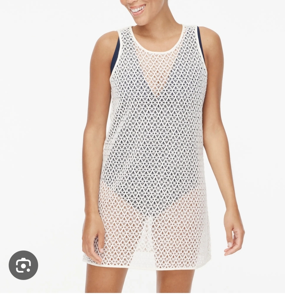 J Crew Factory Crochet beach dress, Sz S, NWT